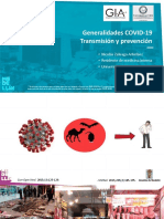 Generalidades COVID-19: Transmisión, prevención y recomendaciones