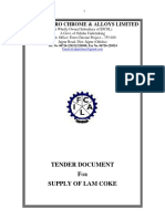 Idcol Ferro Chrome & Alloys Limited: Tender Document F Supply of Lam Coke