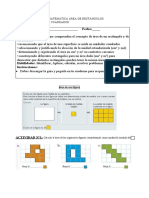 Matemática Área de Rectángulos y Cuadrados