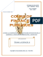 COURS DE FINANCE PUBLIQUE -CADRE JURIDIQUE