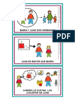 Teoria de La Mente Tarjetas para Crear Historias Juan y Maria