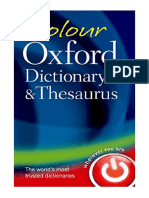 Colour Oxford Dictionary & Thesaurus - Oxford Languages