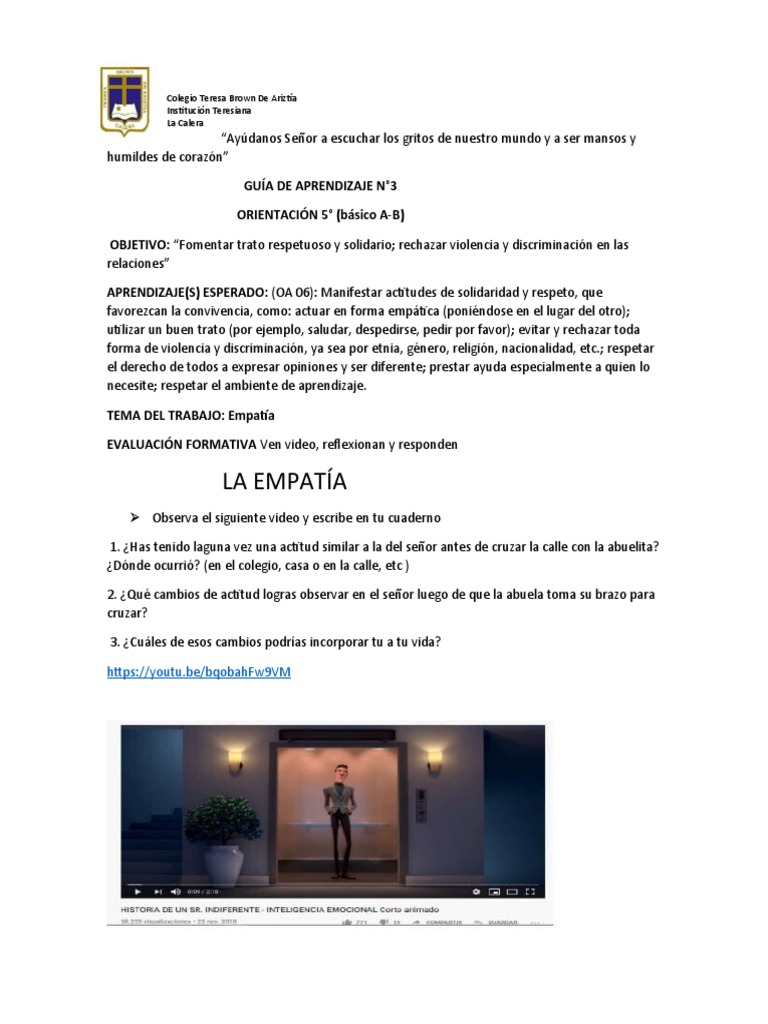 Fomentar Empatía y Respeto Escolar | PDF