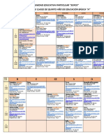 Horario de Clases 5 A Nuevo 2