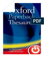Oxford Paperback Thesaurus - Oxford Languages
