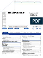 Manual Marantz -MCR610 NA ES
