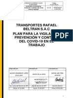 Plan de Vigilancia, Prevencion y Control Covid-19 v972 - Trans Rafael Beltran 2021