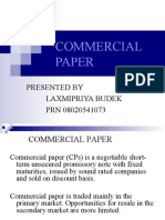 Commercial Paper: Presented by Laxmipriya Budek PRN 08020541073