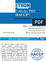 Actividades PRE-HACCP