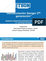 Secuenciación Sanger 2da generación y NGS