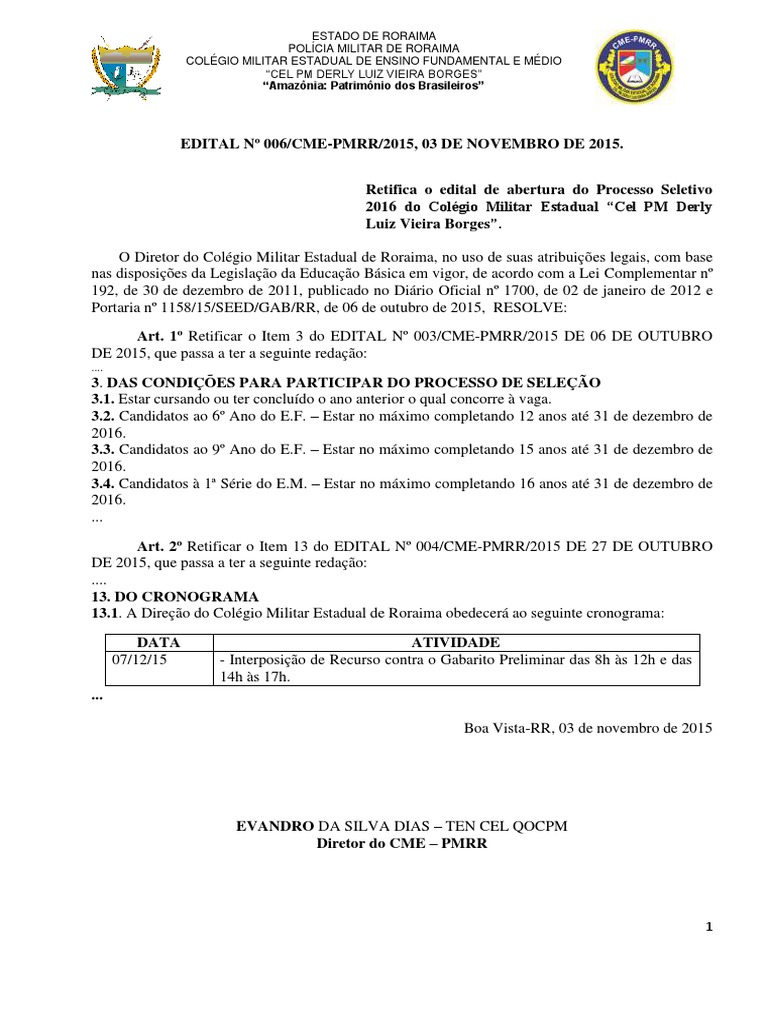 Prova Colégio Militar 6 Ano | PDF