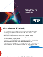 Masculinity vs. Femininity