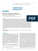 Sentiment Analysis Model Based On Self-Attention and Character-Level Embedding