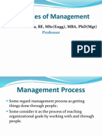 Processes of Management: Dr. G C Mohanta, Be, MSC (Engg), Mba, PHD (MGT)