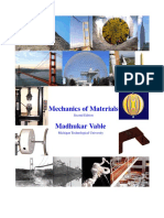 Mechanics of Materials 2nd Ed Madhukar Vable Michigan Technological University 2018