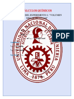 Cálculos Químicos: Cálculos Del Experimento 1: "Volumen Molar de Un Gas"