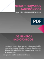 8.-Géneros y Formatos Radiofónicos