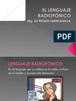 7.-El Lenguaje Radiofónico