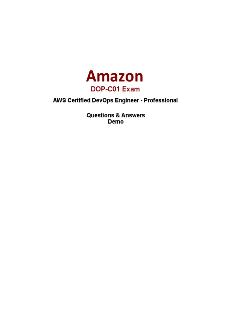 AWS Certified DevOps Engineer Professional Questions | PDF | Amazon Web ...