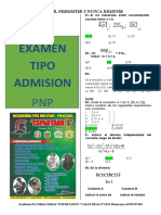 Examen Tipo Admision PNP - Docxsolucionario