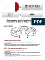 Boleti M Técni CO: Como Apagar A L Uz de I Nspeção de Ser VI Ço e Manut Enção Do Ól Eo Do Audi A3 e Audi A4