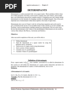 Chapter Two Determinants