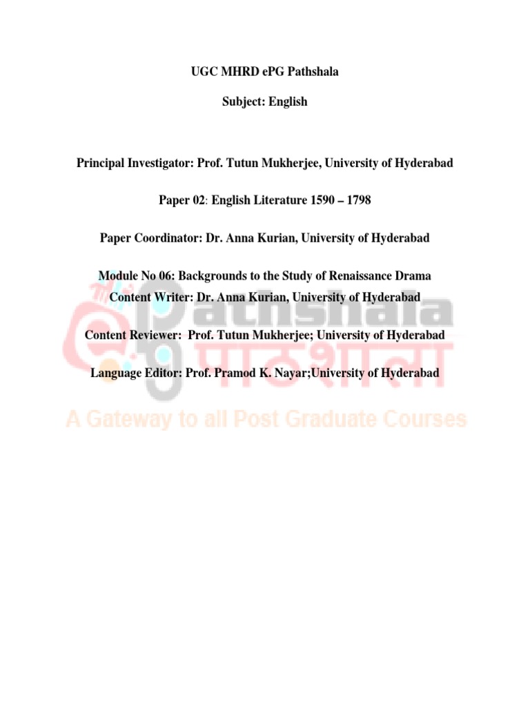 Renaissance Drama & Exploration Impact | PDF | Poetry | William Shakespeare