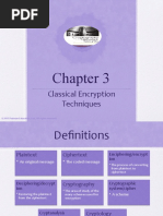 Classical Encryption Techniques: © 2017 Pearson Education, LTD., All Rights Reserved