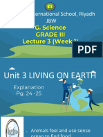Pakistan International School, Riyadh JBW: G. Science Grade Iii Lecture 3 (Week 1)