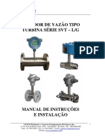 Medidor de Vazão Tipo Turbina Série SVT L - G