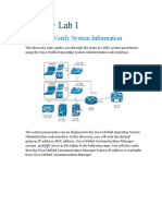 Discovery Lab 1: Discovery 1: Verify System Information