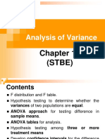 Chap 12 - Analysis of Variance