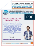 APARCHIT SUPER CURRENT AFFAIRS 350+ WITH FACTS October SET