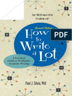 How To Write A Lot - Paul J. Silvia