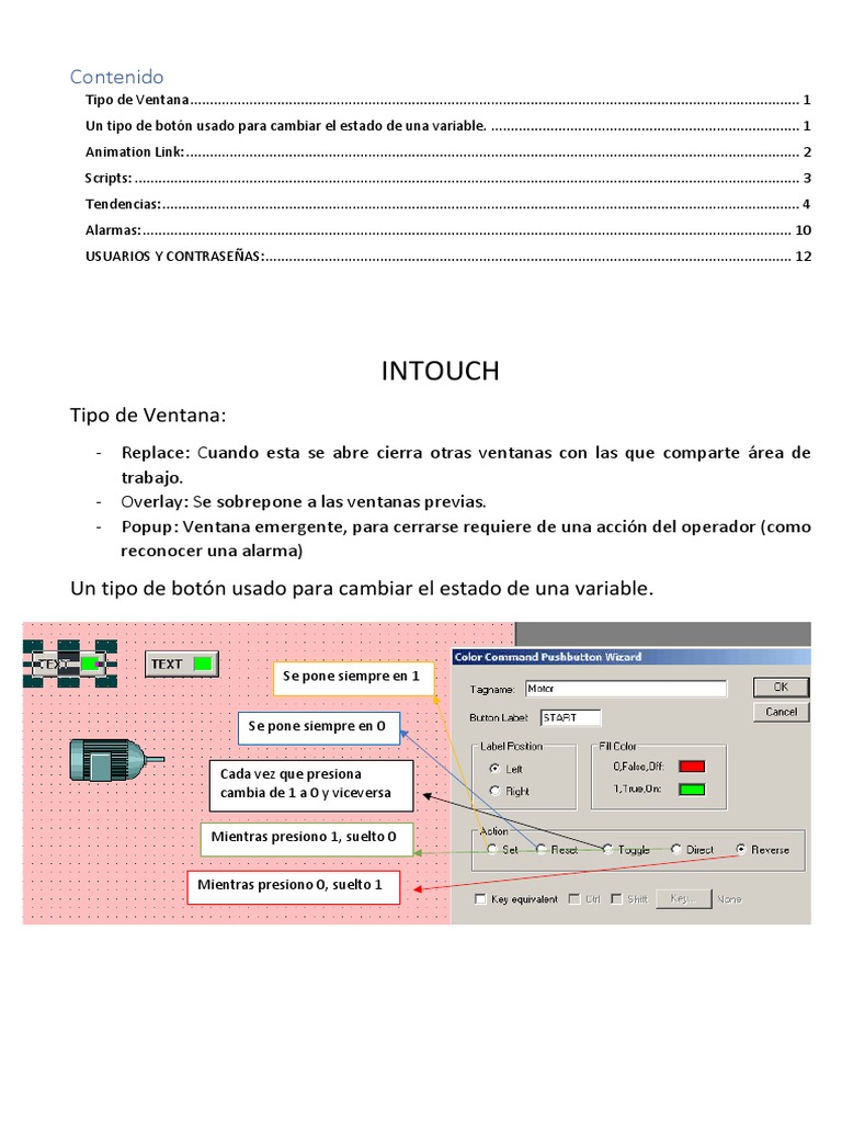 Información Básica de INTOUCH | PDF | Ventana (informática) | Usuario ...