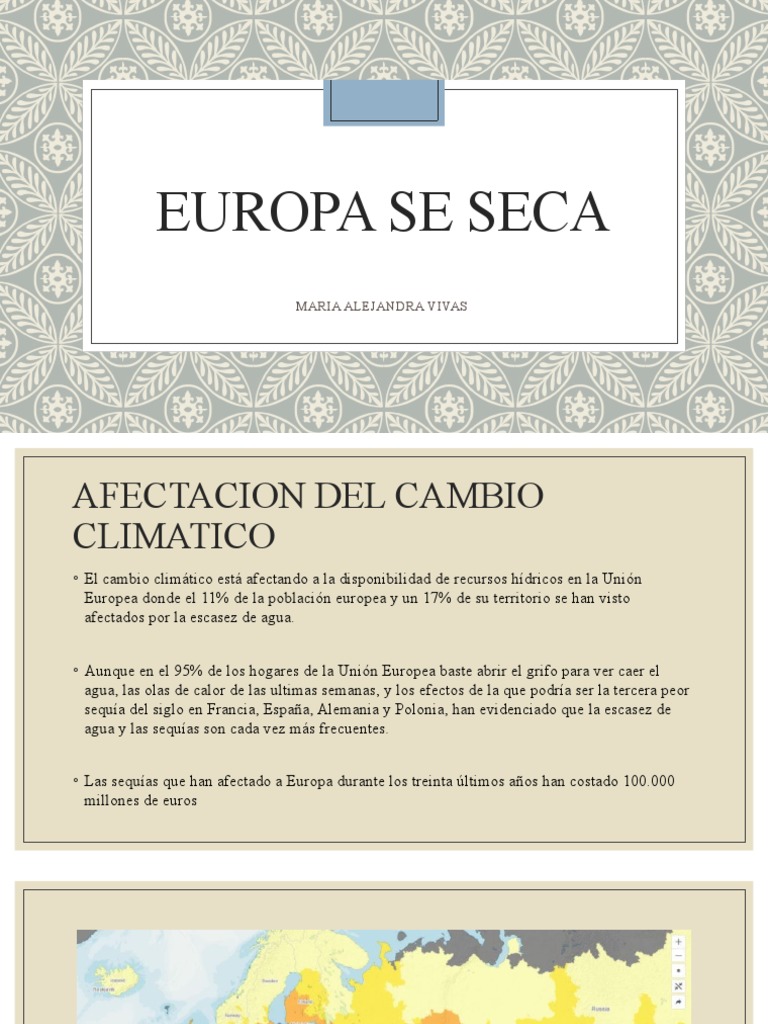 Escasez de Agua en Europa: Impacto y Gestión | PDF | Escasez de agua ...