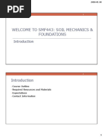 Welcome To Smf443: Soil Mechanics & Foundations