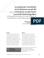 Una Propuesta Vinculante Entre La Historia Social Del Arte y La Historia Social: Breve Recorrido Historiográfico