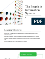 Topic 8 The People in Information Systems