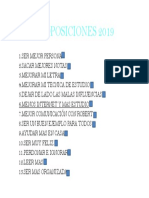 Proposiciones 2019