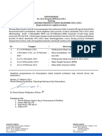 Pengumuman Kalender Akademik Periode II TA 2021-2022 Mahasiswa Angkatan Lama