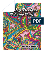 Paisley Designs Coloring Book - Marty Noble