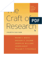 The Craft of Research, Fourth Edition (Chicago Guides To Writing, Editing, and Publishing) - Wayne C. Booth