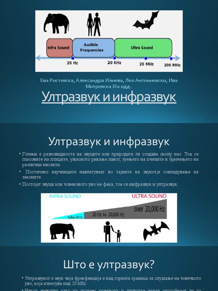 Ултразвук и инфразвук | PDF