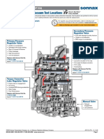 Critical Wear Areas & Vacuum Test Locations: JF011E Main Valve Body Shown