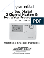 7 Day Digital 2 Channel Heating & Hot Water Programmer: 3 Year Guarantee