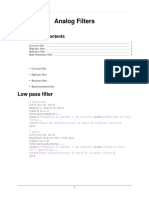 Analog Filters: Low Pass Filter