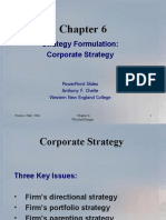 Strategy Formulation: Corporate Strategy: Powerpoint Slides Anthony F. Chelte Western New England College