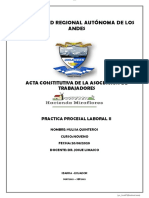 Acta de Constitución de La Asociación de Trabajadores Hacienda Miraflores