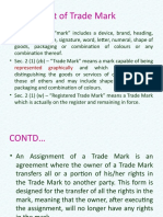 Assignment of Trade Mark